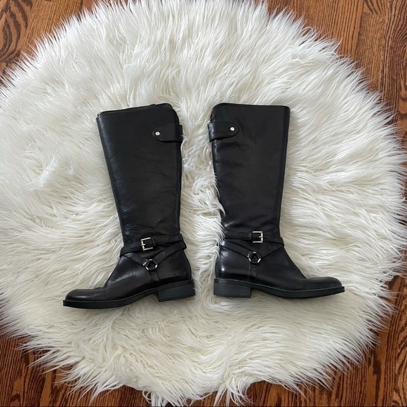 Enzo Angiolini Shoes - Enzo Angiolini black leather tall boots size 8